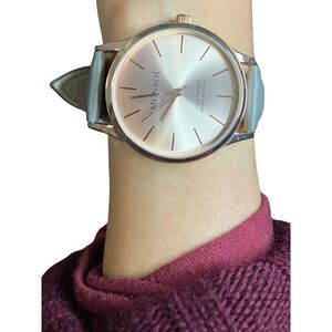 Monroé by Maestro Classique Women's Watch - Rose Gold Gray Leather